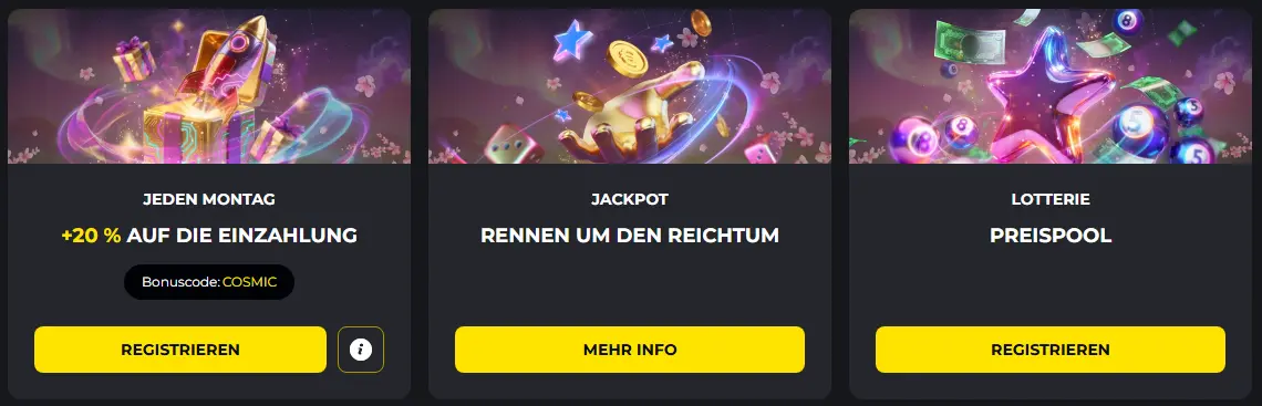 Einzahlungsbonus – prozentualer Bonus auf die Aufladung des Spielerkontos